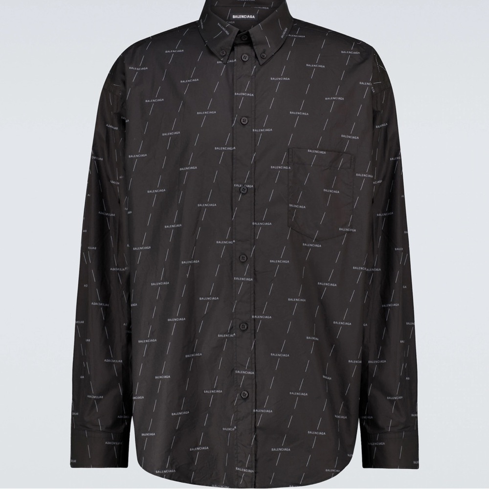 Balenciaga logo long sleeve shirt